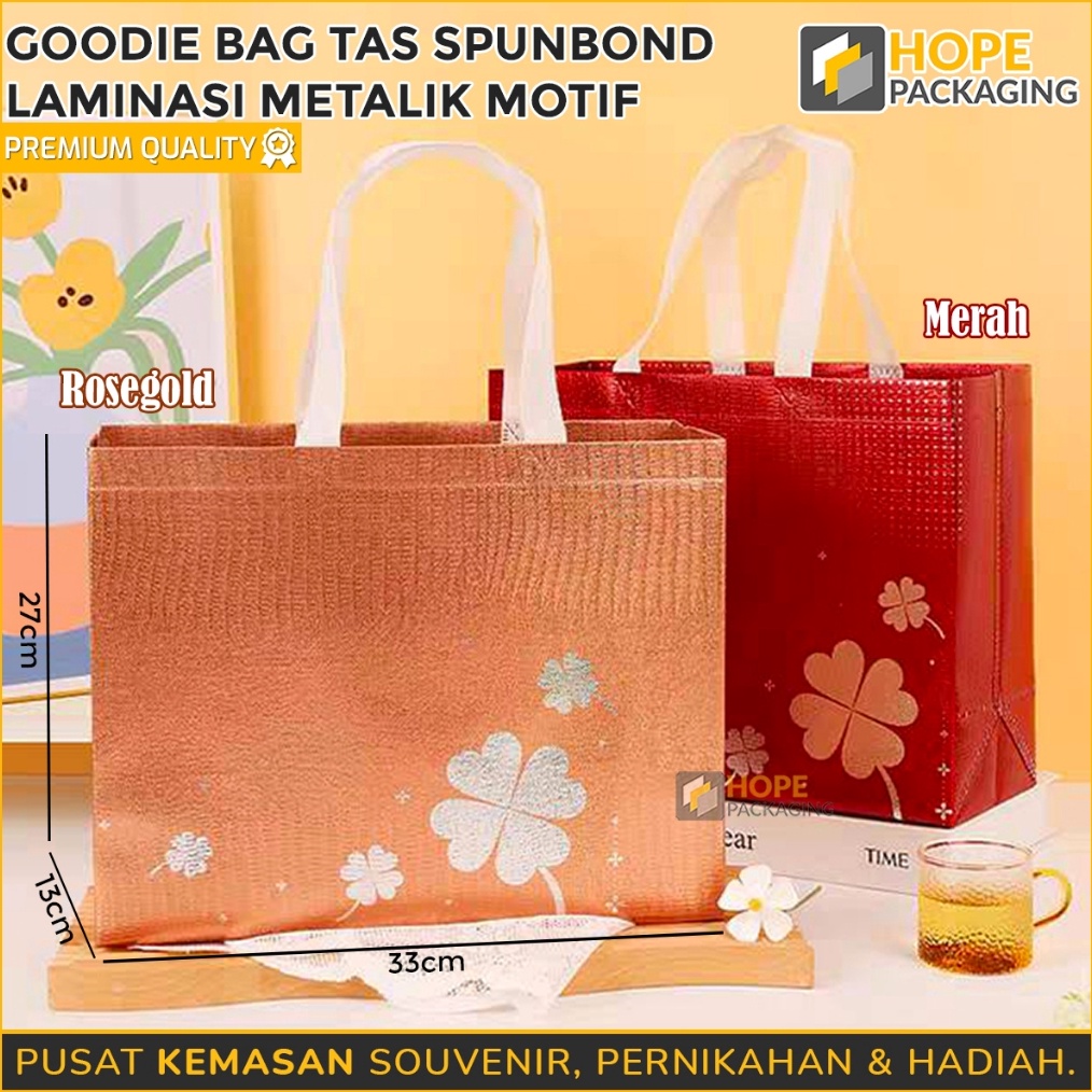 

READY STOCK Tas Spunbond Laminasi Metalik Motif Tas Souvenir Hampers Tas Travel Goodie Bag Laminasi Tas Belanja Tas Souvenir Snack Ultah Tas Hampers Hadiah Tas Kado