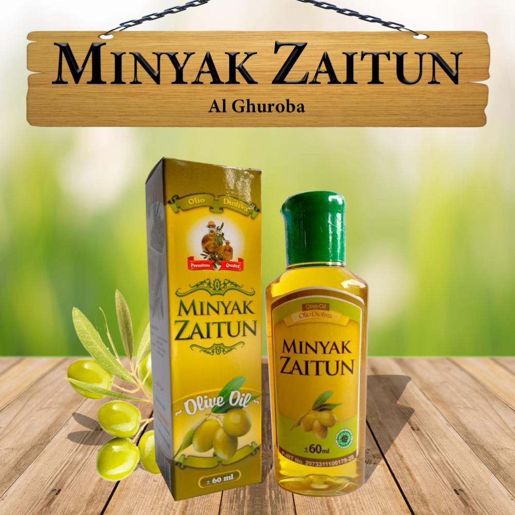 Minyak Zaitun Olive Oil 60 ml Asli Bisa diminum Untuk Kulit dan Wajah Mengatasi Rambut Rontok