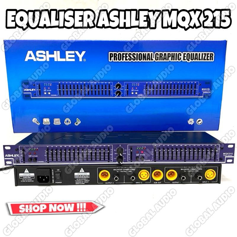 Equaliser Ashley MQX 215 Original mqx215 mgx equaliser Bagus Murah ( Bisa COD )