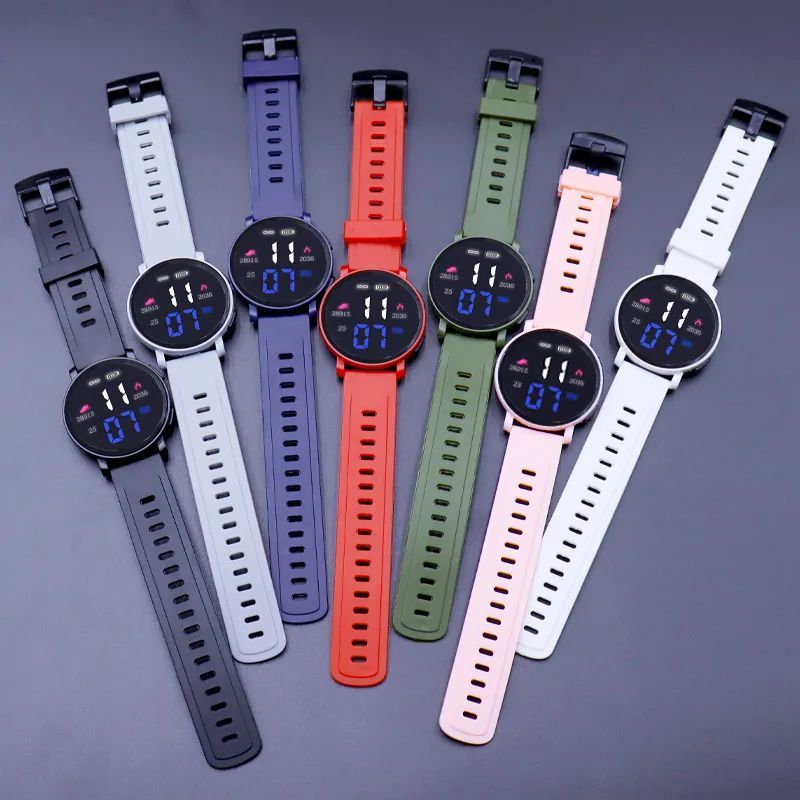 JAM TANGAN WANITA PRIA DIGITAL RUBBER BULAT LED WATCH GROSIR ORIGINAL M150 HIGH QUALITY JAM TANGAN W