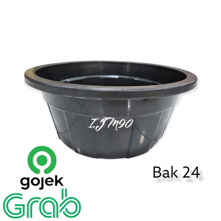 Baskom Plastik Besar Diameter 55cm  Ember Plastik  BAK 24 Hitam