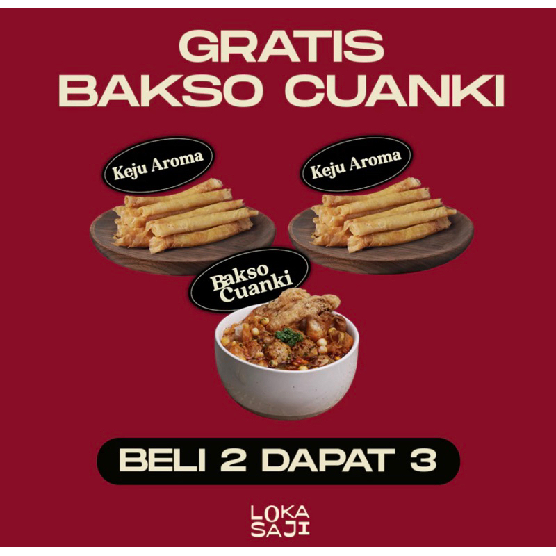 

READY LOKASAJI - (PROMO) BELI 2 DAPAT 3 | KEJU AROMA & BAKSO CUANKI