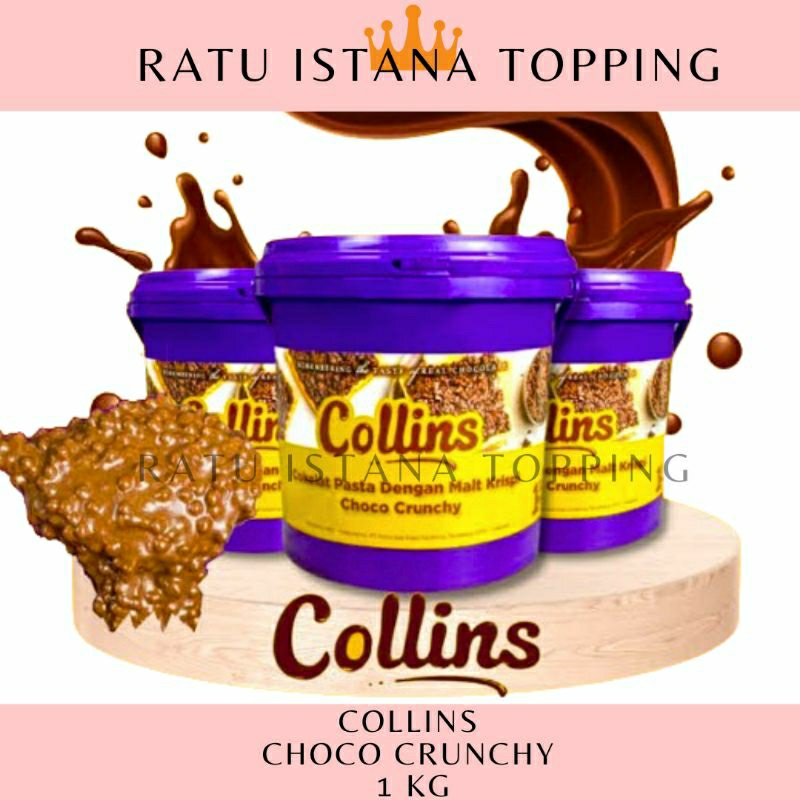 

COLLINS CHOCO CRUNCHY 1 KG PASTA COKLAT CRISPY MALT