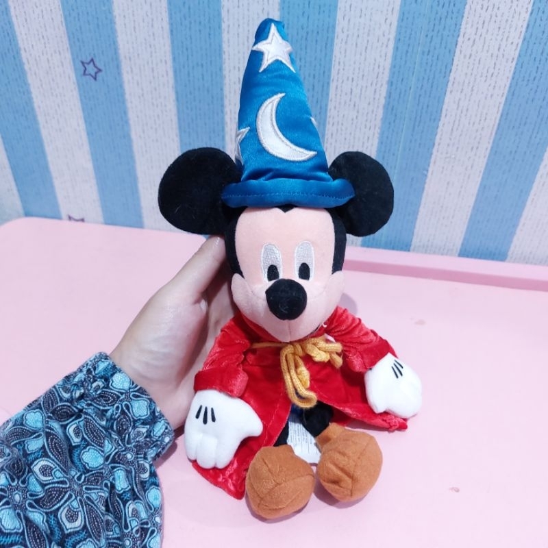 Boneka Mickey Mouse Penyihir Ori By Walt Disney - ±20cm - preloved
