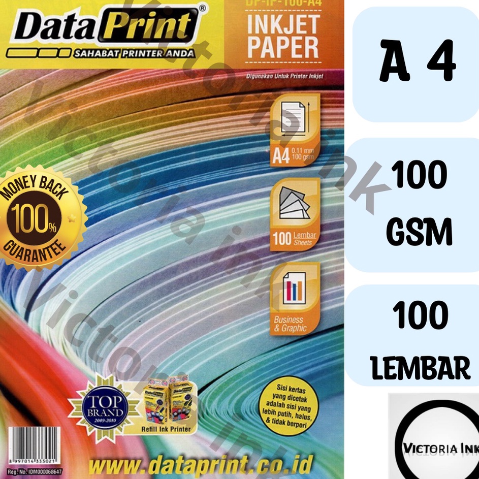 

Limitless Kes Inkjet Data Print 1gsm Inkjet Paper A4 DataPrint 1 Lembar