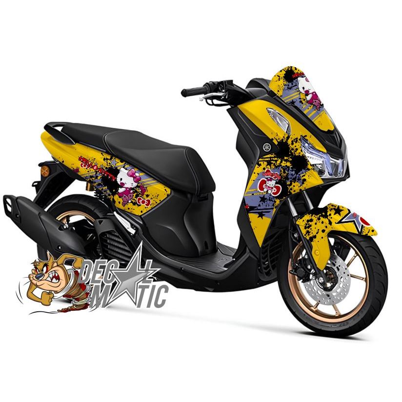 Decal Lexi 155 Full Body Stiker Full Body Motor Yamaha Lexi LX 155 New - Hello Kitty 4