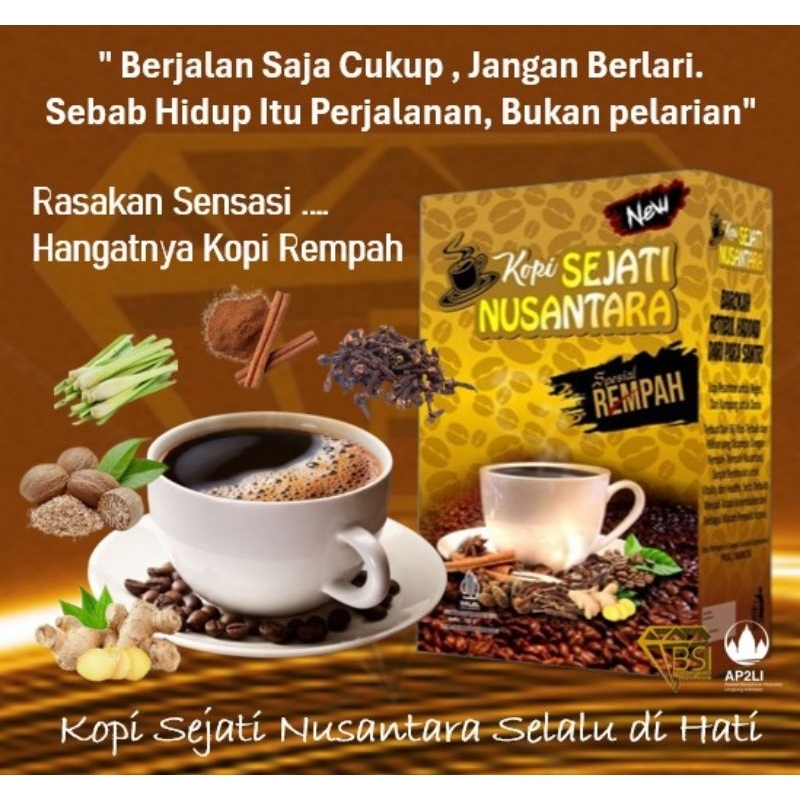

KOPI SEJATI NUSANTARA REMPAH 2 BOX ISI 30 SACHET