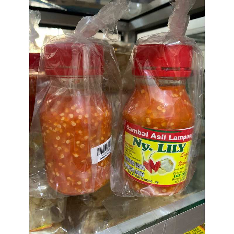 

SAMBAL BAWANG PUTIH NY LILY 300GR LAMPUNG SAMBEL NYONYA TUTUP MERAH ASLI