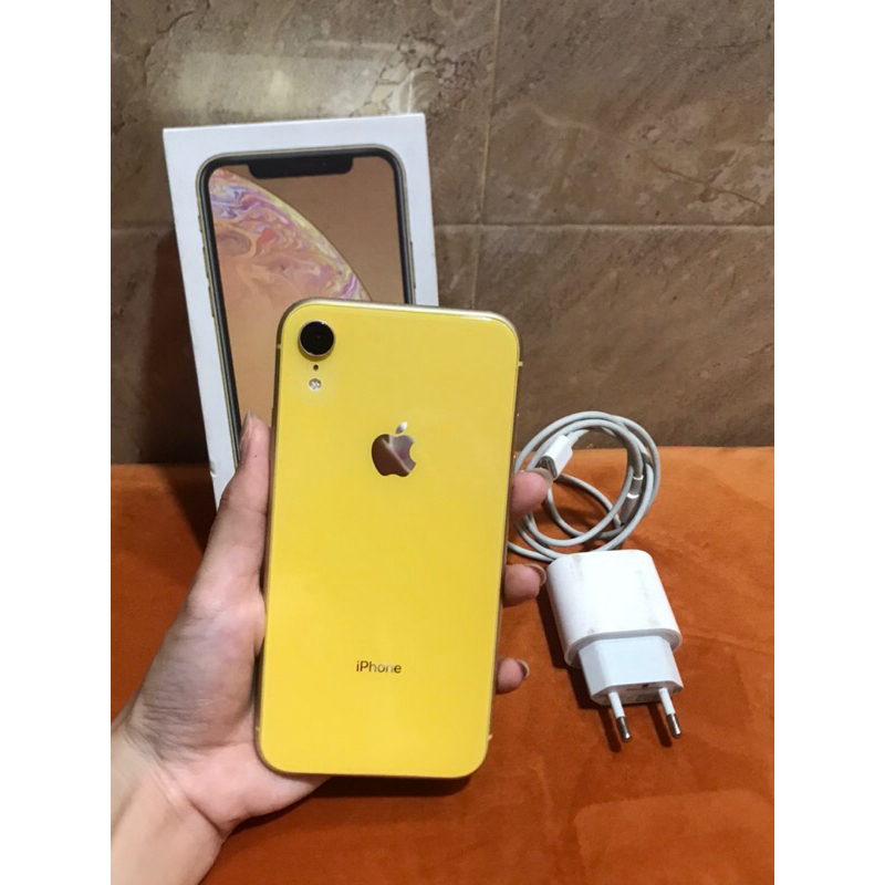 IPHONE XR SECOND 128GB YELOW WIFII ONLY PEMAKAIN PRIBADI