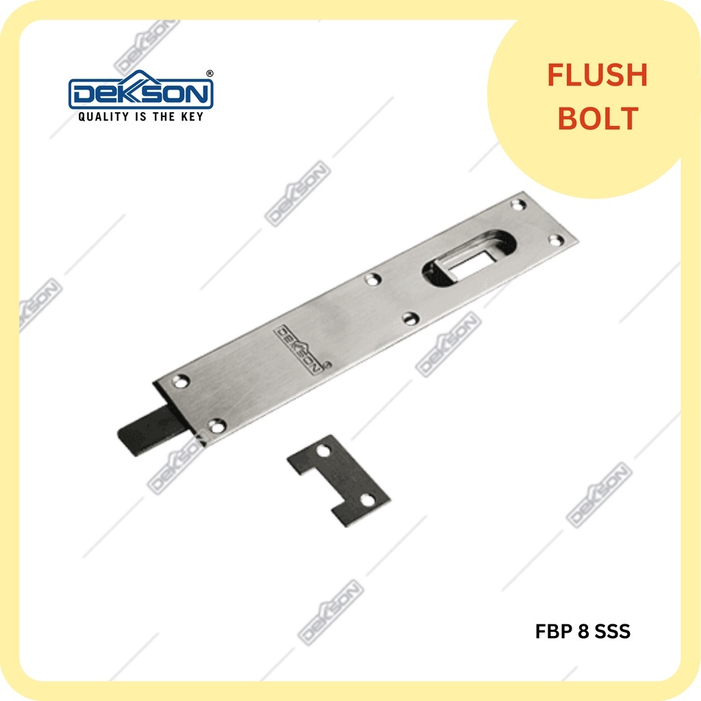 Flush Bolt Plate Dekkson 8" ss