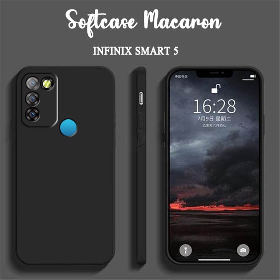 Softcase Macaron Polos Camera Protect For Infinix Smart 5 - Case HP Infinix Smart 5 - Casing HP  Inf