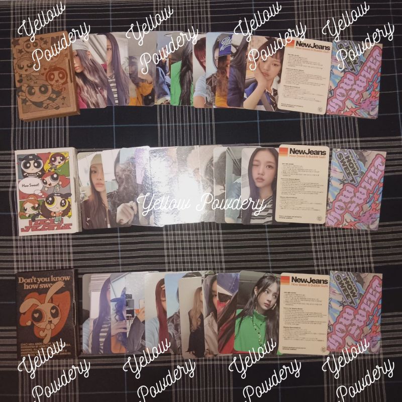 READY NEW JEANS DOUBLE SINGLE HOW SWEET SHARING PC ALBUM WEVERSE PHOTOCARD HANNI MINJI DANIELLE HAER