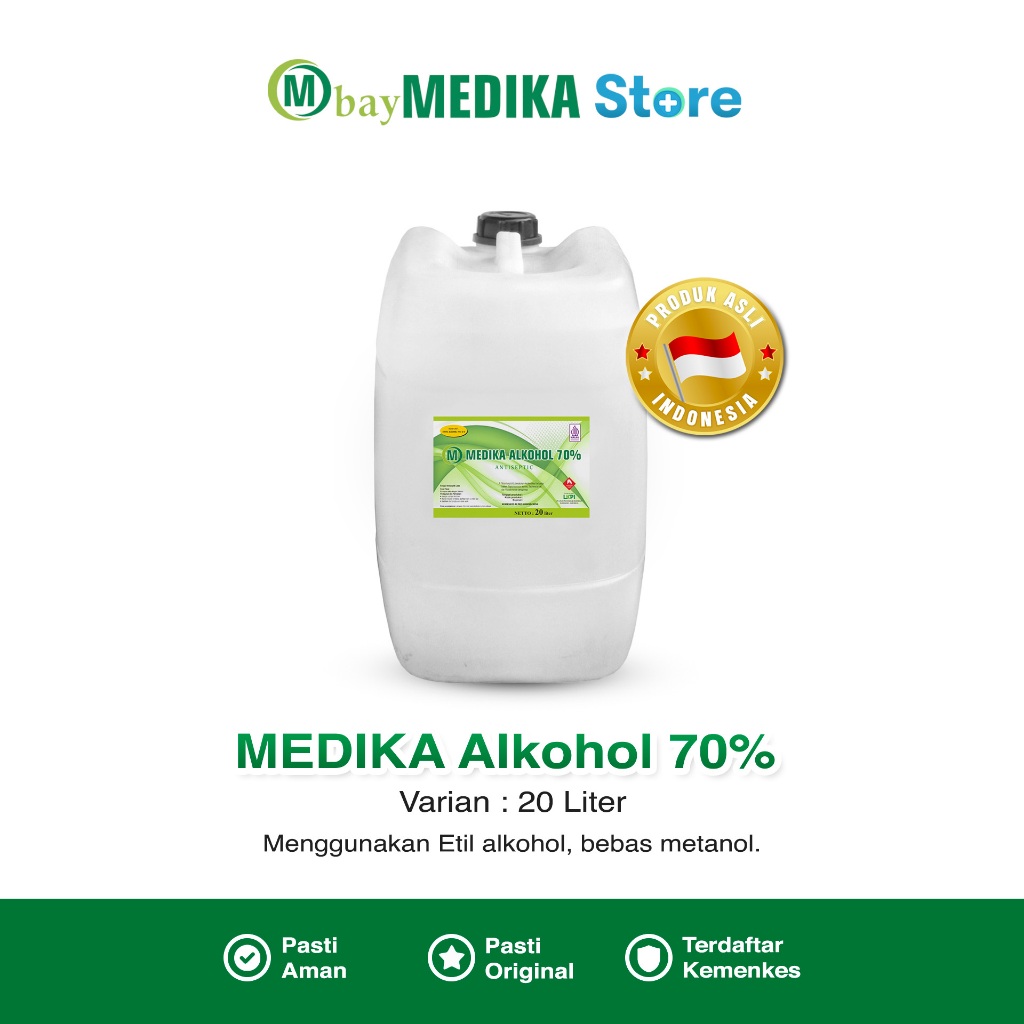 Alkohol Medis Original Medika Alkohol 70% 100ml 300 ml MEDIKA Alcohol 70%