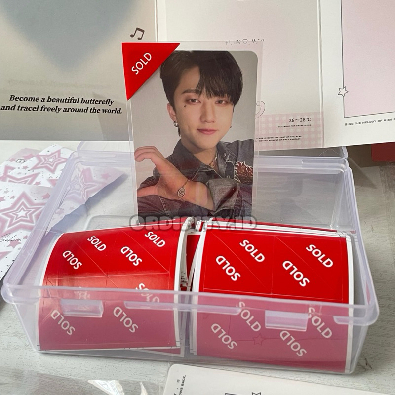 [MINIMAL BELI KELIPATAN 4] STICKER SOLD PHOTOCARD CARD KPOP PACKING ANIME LUCU NCT NEW JEANS STRAY K