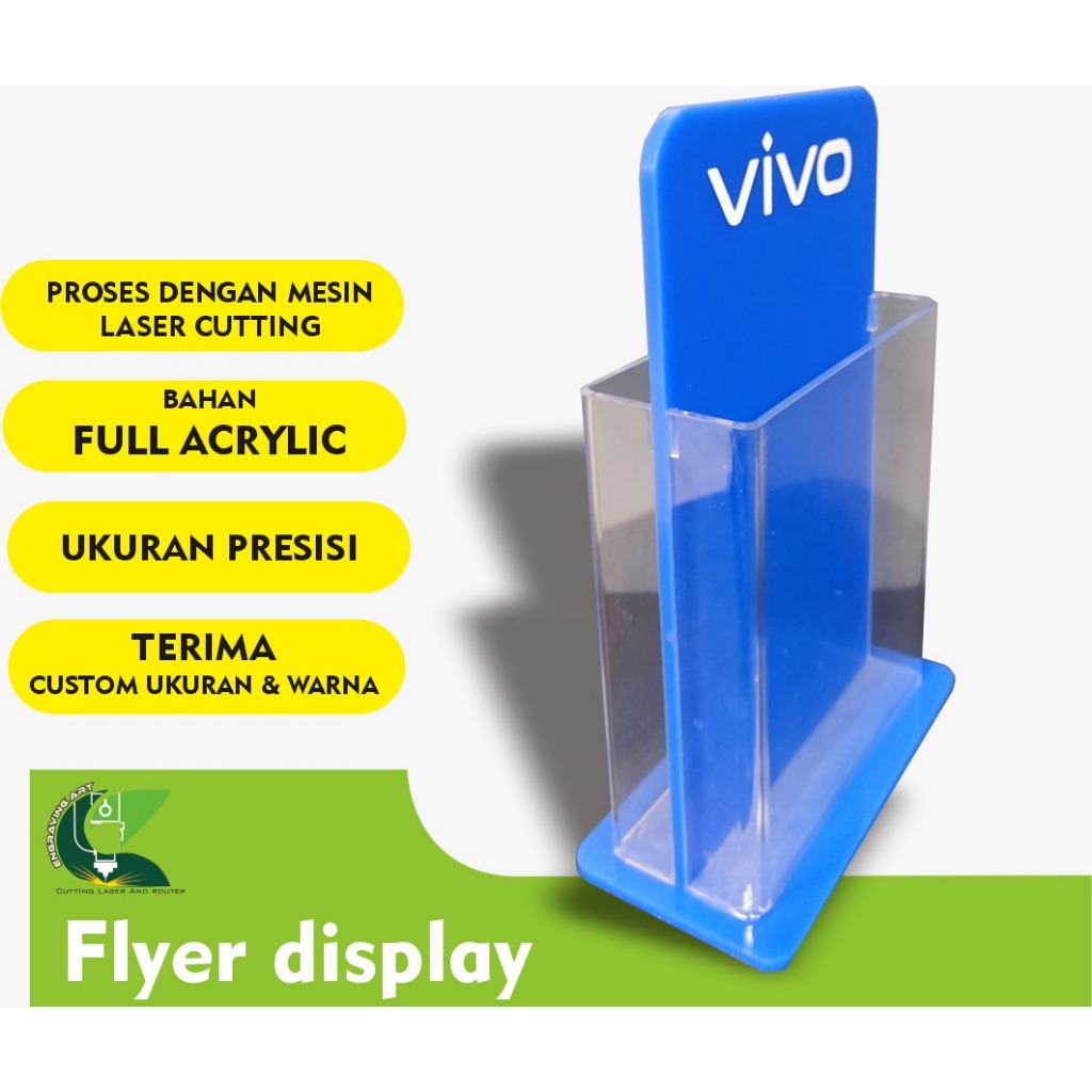 

Flyer Display / Display Brosur custom / Akrilik Tent card / Tent holder