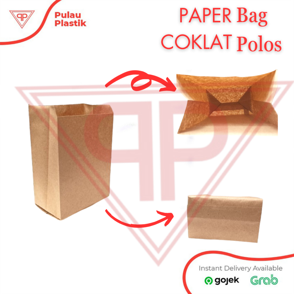 

Paper Bag Kraft 12.5x8x22.5 / Kantong Kertas Coklat Polos / Paper Bag Souvenir / Isi 100pcs