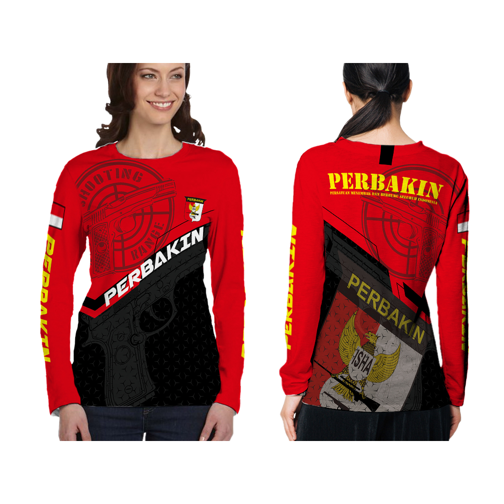 Baju Kaos T-shirt Wanita Perbakin 3D Fullprint Terbaru Art 10