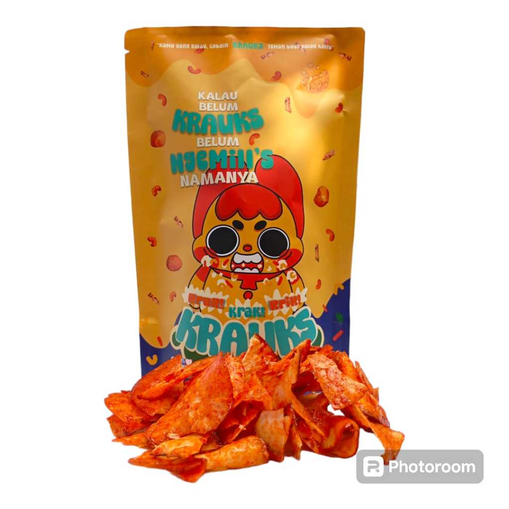 

Krauks Keripik Singkong Kriwil Balado Pedas Manis 70 gram Camilan Kering