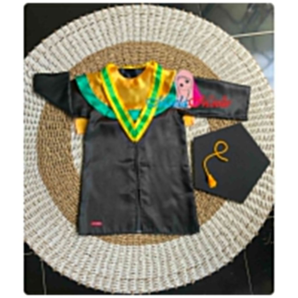 Baju Wisuda Anak Newborn Tk SD PAUD Set Baju Samir Sleber Tanpa Topi Photoshoot / Baju Toga Laki-Lak