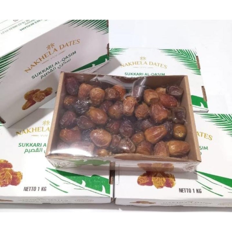 

1 Kg Kurma Sukkari Alqasem Nekhela Dates Ekslusive.