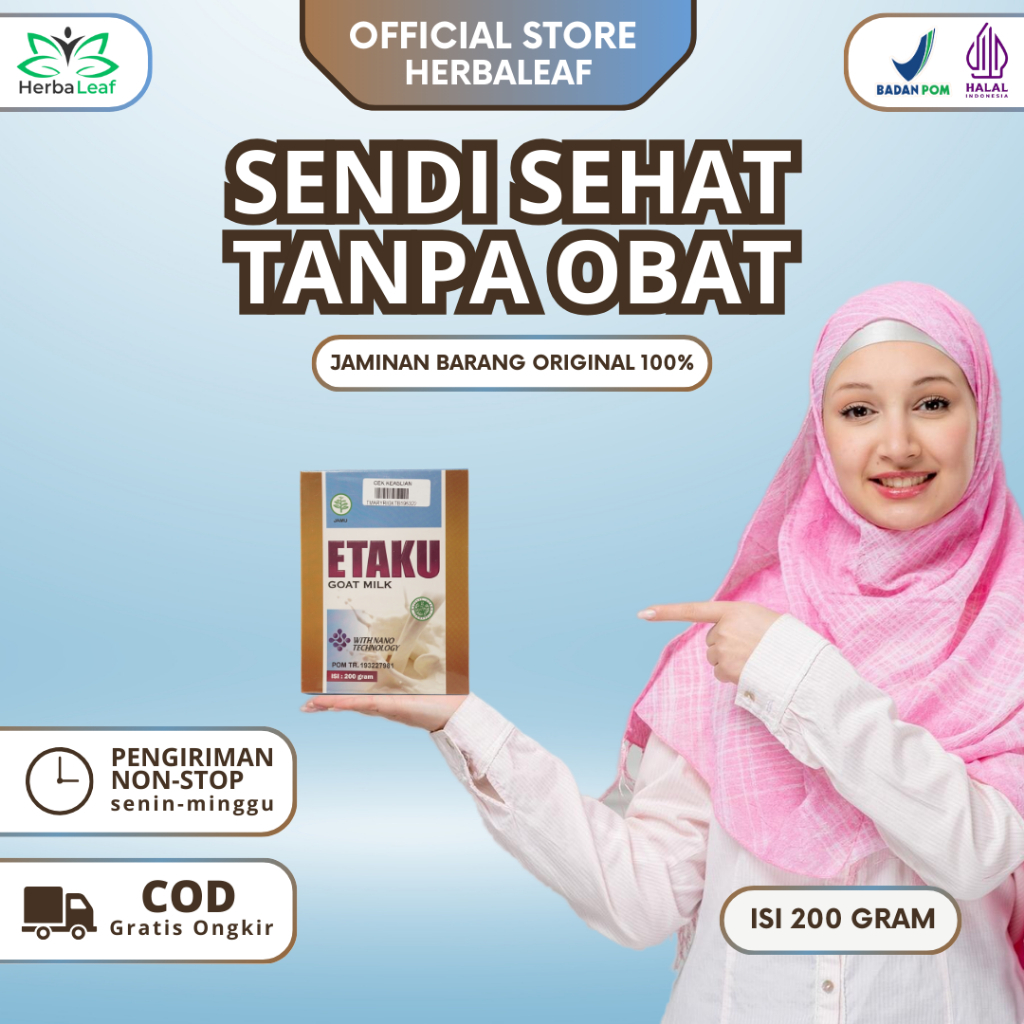 

Susu Kambing Etawa Bubuk Walatra Etaku Goat Milk 100% Original 200 Gram Bahan Alami Halal BPOM COD