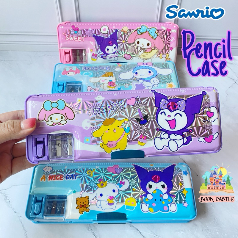 

Tempat Pensil pencet Sanrio double side pencil case kuromi melody cinamoroll