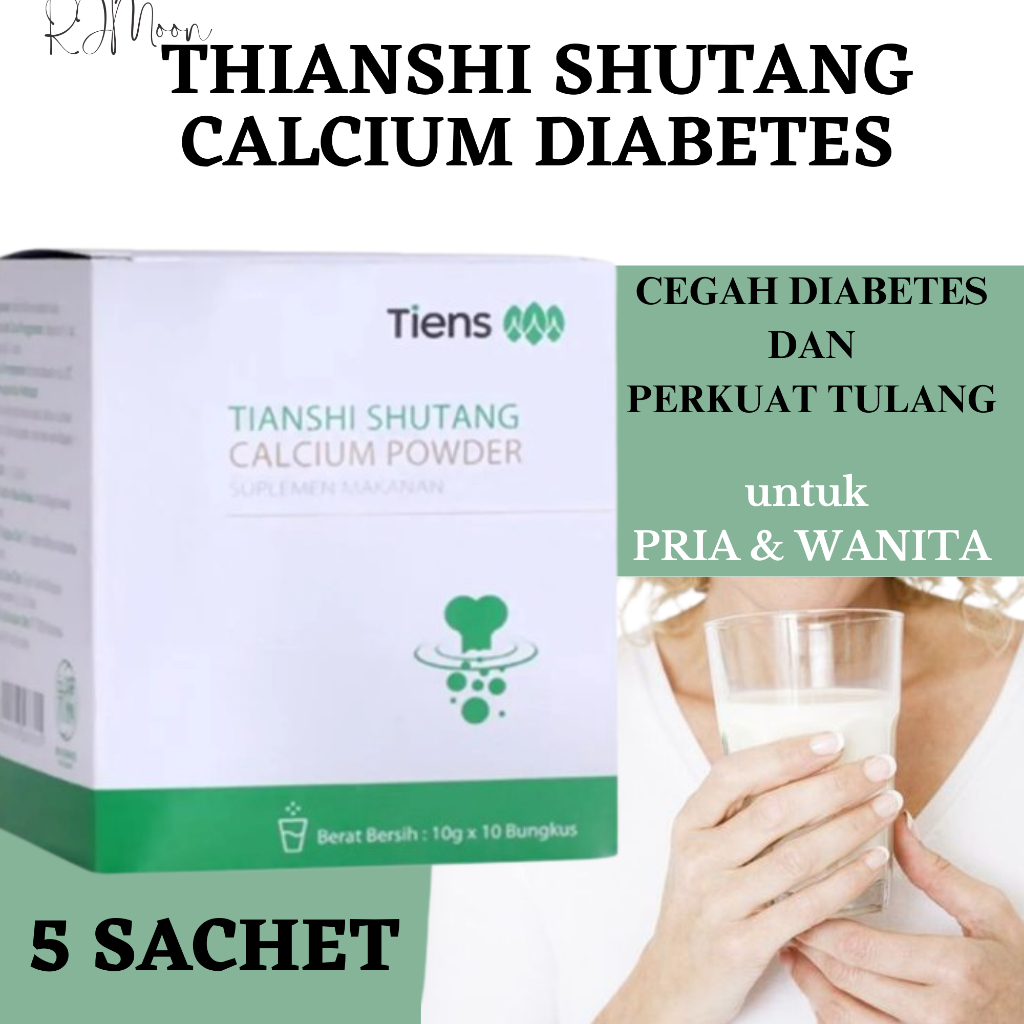 

COD (GRATIS ONGKIR) Calsium Powder Shutang Tianshi Susu Penunjang Diabetes Isi 5 Sachet Ecer