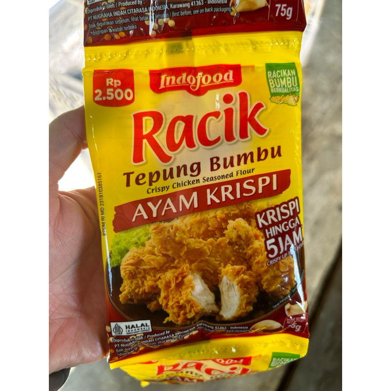 

Racik Indofood Tepung Bumbu Ayam Krispi