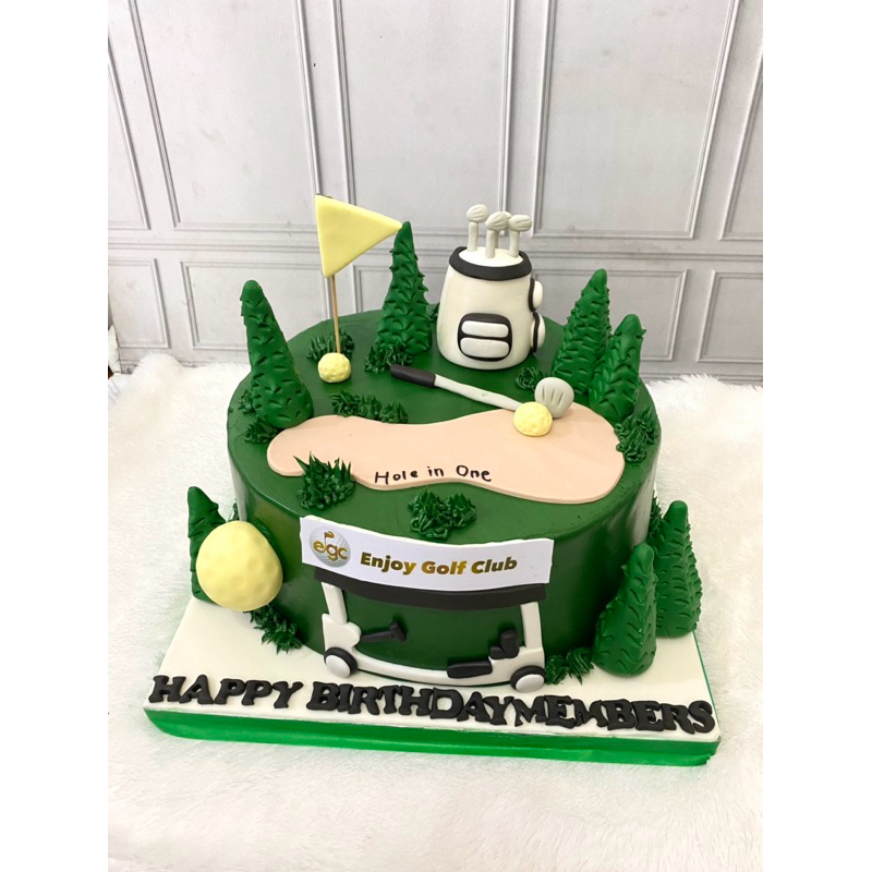 

custom kue ulangtahun tema golf