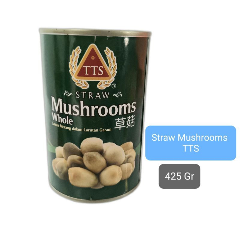 

TTS Straw Mushrooms / Jamur Merang Kaleng 425 Gr