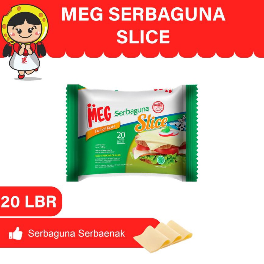 

zf Best Seller MEG Keju Serbaguna Slice 2 slices D66