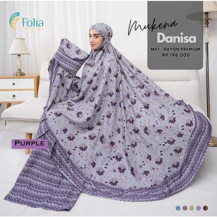 MUKENA DEWASA FOLIA SETELAN ATAS  BAWAH BAHAN RAYON PREMIUM