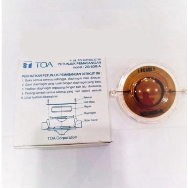 KODE P68J Diaphragm Spool Spol Spul TOA ZH61 ZH615 S Sm R ZR215 S ZR51 ZR115 ZG6BA ZG6BA