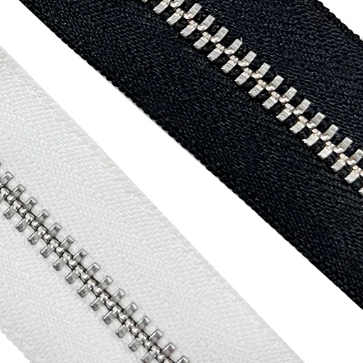 Resleting YKK Gigi Besi Silver 03 Aluminium #3 YKK Metal Zipper MA meteran no 3