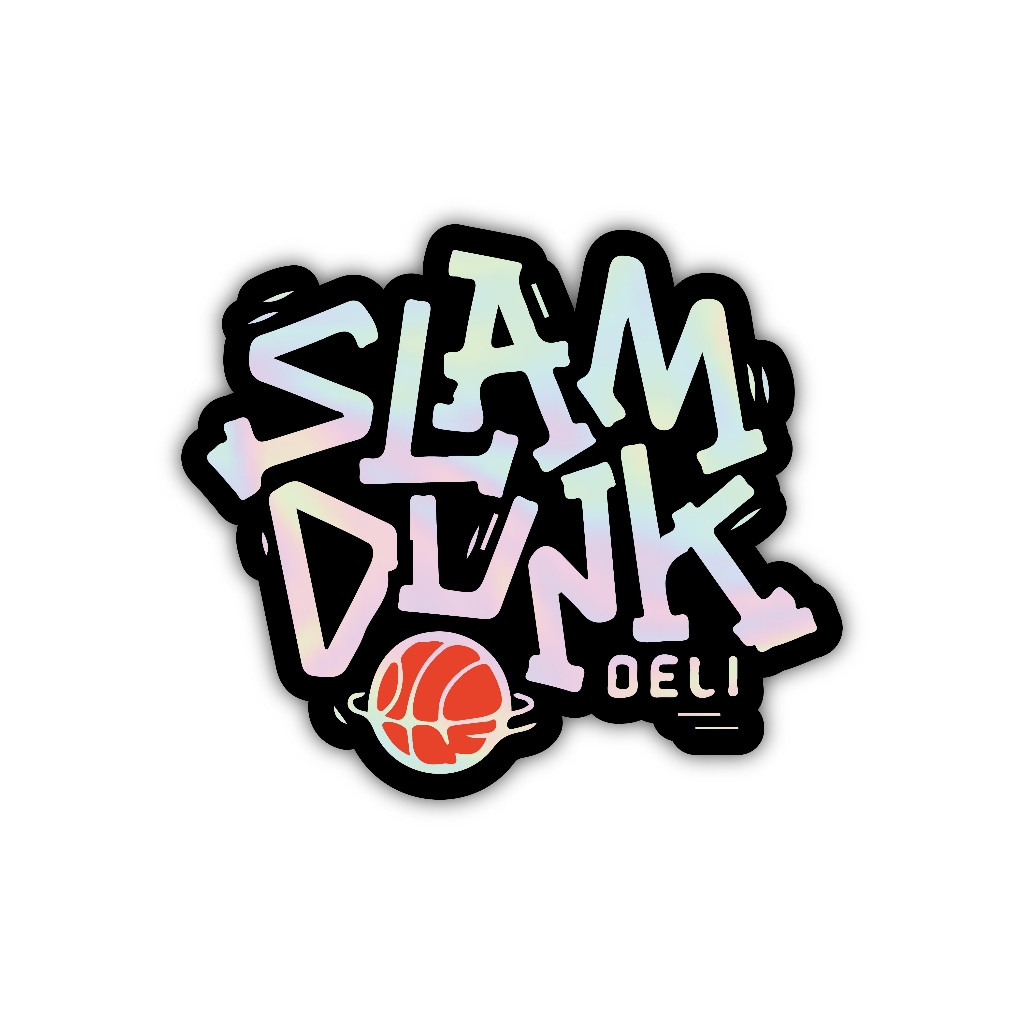 

Z171 sticker slam dunk basket, stiker hologram satuan