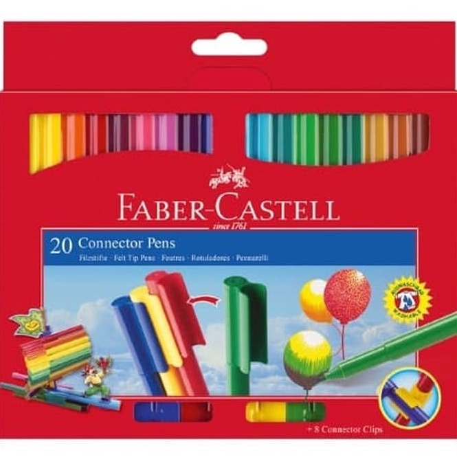 

KODE I78J FABER Connector Pen Faber Castell 112A 2 Warna Colours Spidol Craft