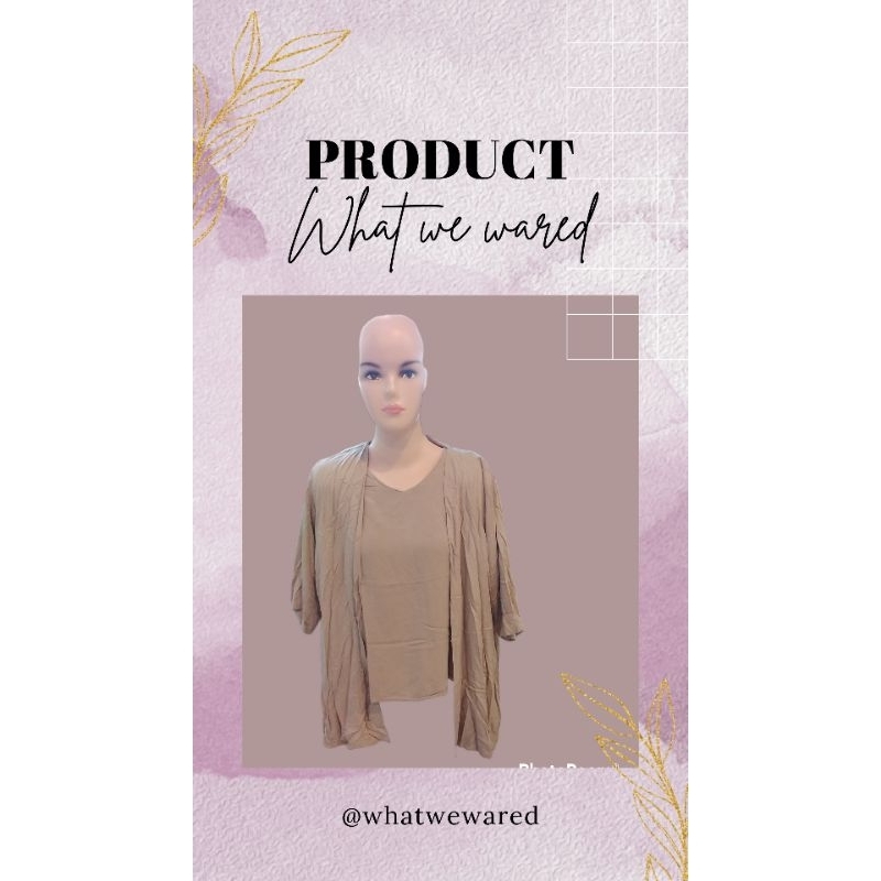 Atasan Wanita one set//daleman kutung//Kekinian