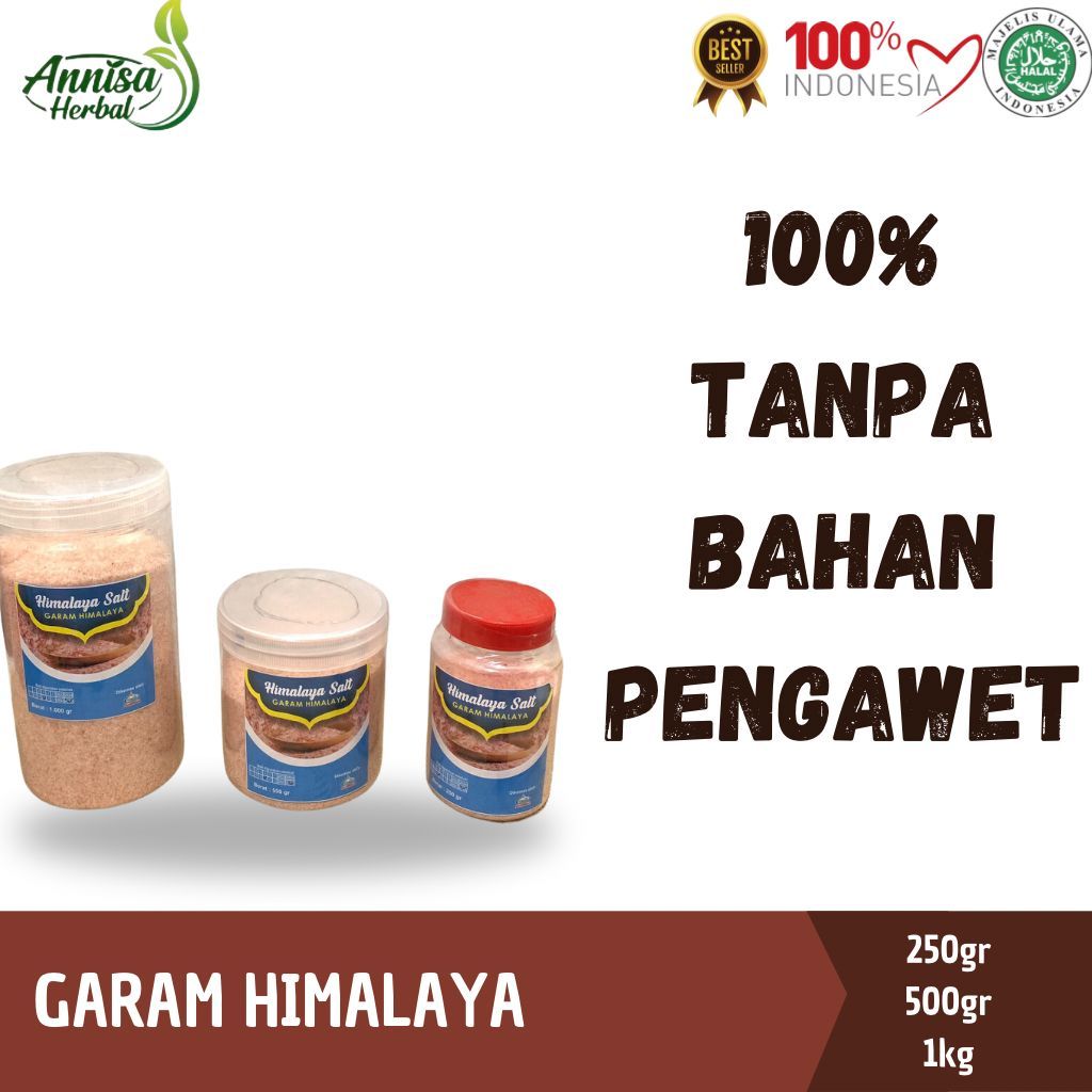 

GARAM HIMALAYA 250GR,500GR,1KG/ HIMALAYA SALT / GARAM ALAMI / ZAYEEDA / HIMALAYAN SALT / 100% ALAMI TANPA BAHAN PENGAWET