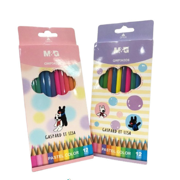 

M&G Pensil 12 Warna Gaspard et Lisa | Pastel Color QWP343D6
