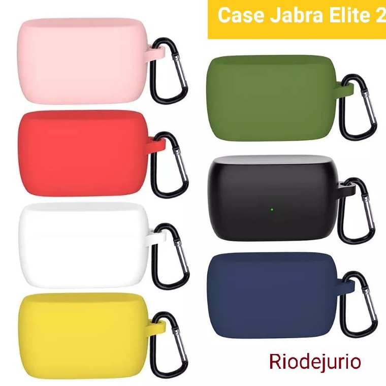 Case Casing Silicon Protective Jabra Elite 2  Carabiner  JabraElite  Jabraellite 2 fvv
