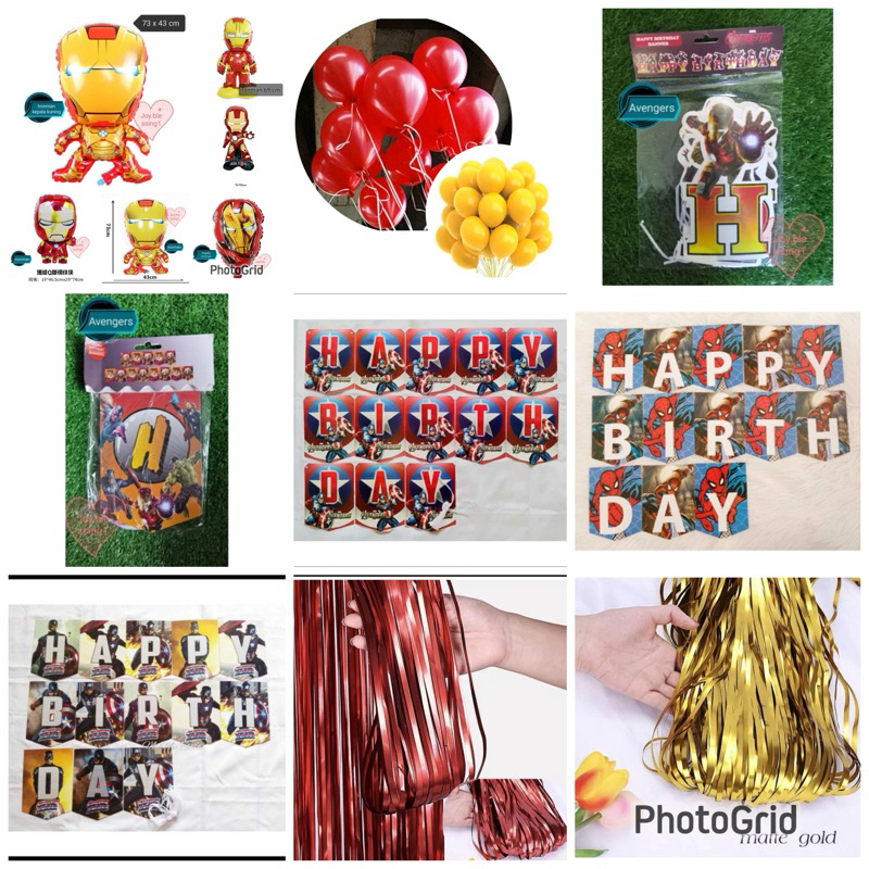 BALON FOIL IRONMAN MARVEL/Banner ironman