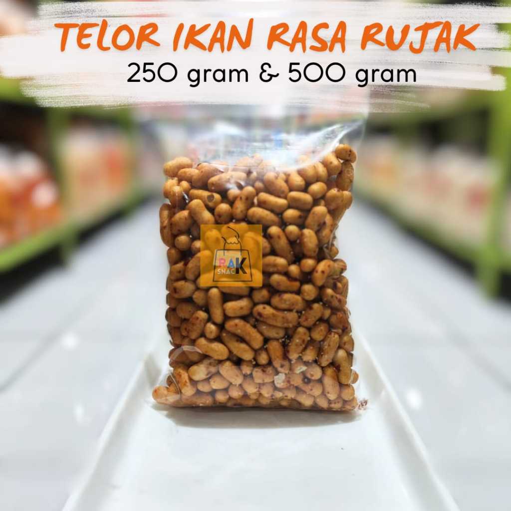 

TELOR IKAN RASA RUJAK & PUTIH ORI 250gr & 500gr | Snack Murah Kemasan Ekonomis