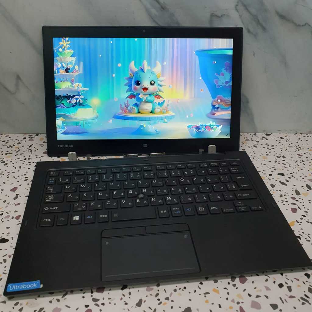 Laptop Toshiba R82 Core m5 Tablet Touchscreen - Ram 8GB SSD 256GB Layar 12 Inch - Second Murah Berku