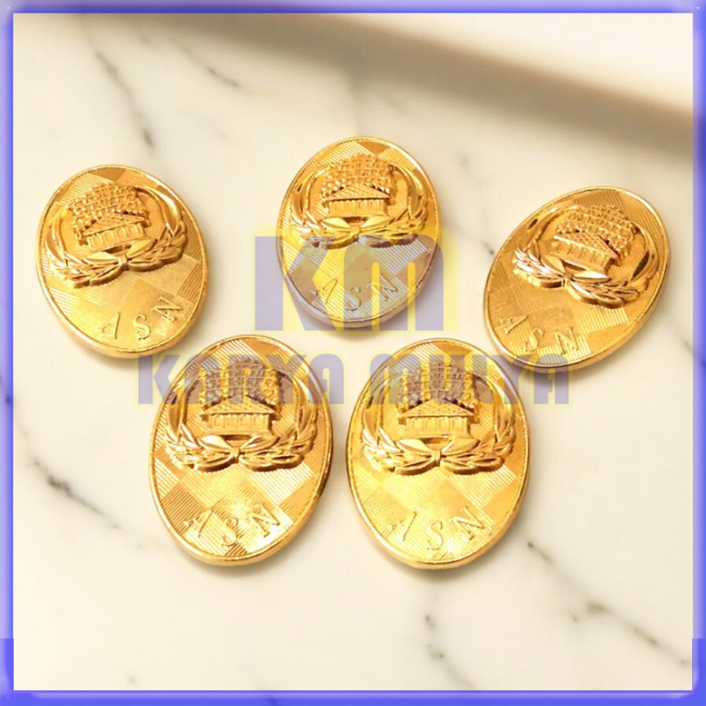 Lencana Bross Magnet Logo ASN Korpri Bahan Logam Kuningan - KM