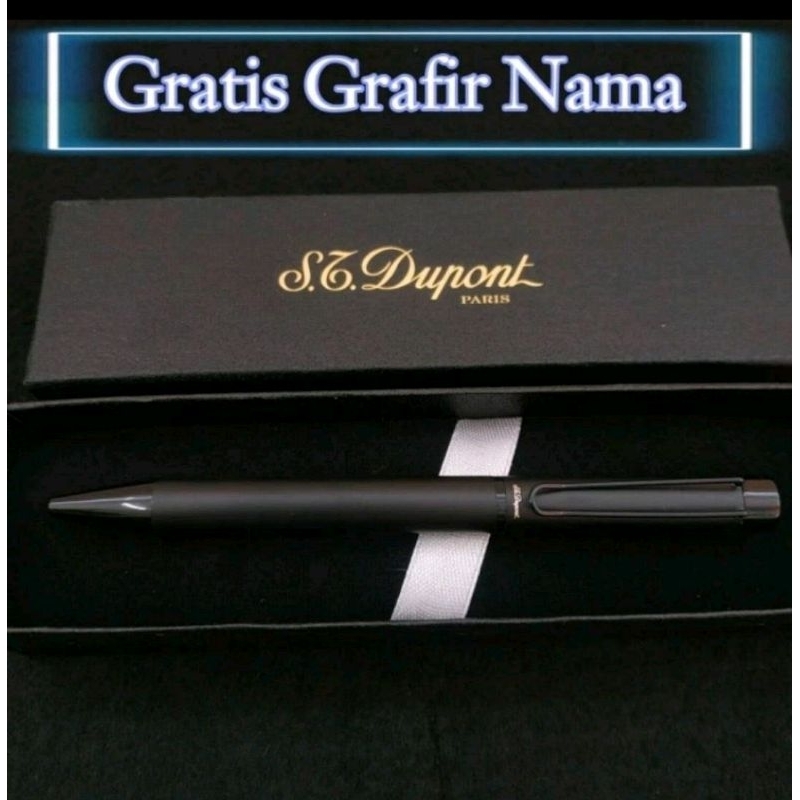 

Bollpoint St Dupont Black Doff Gratis Hard Box & Grafir Nama