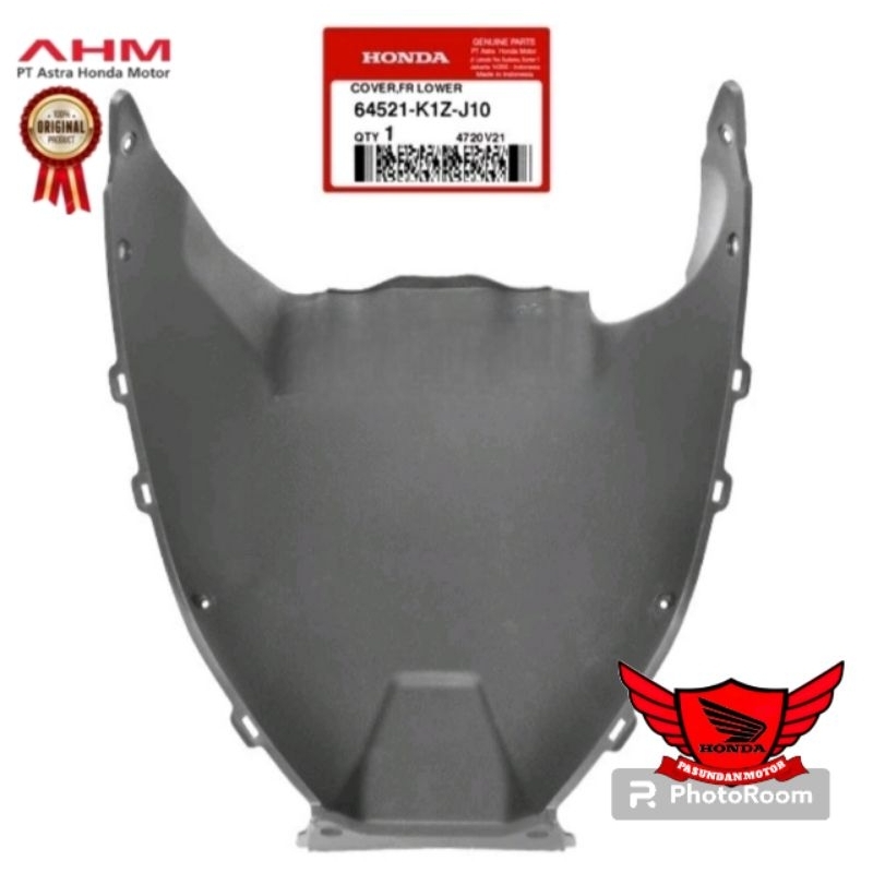 64521-K1Z-J10 Cover front lower dek paru penahan lumpur PCX 160 original