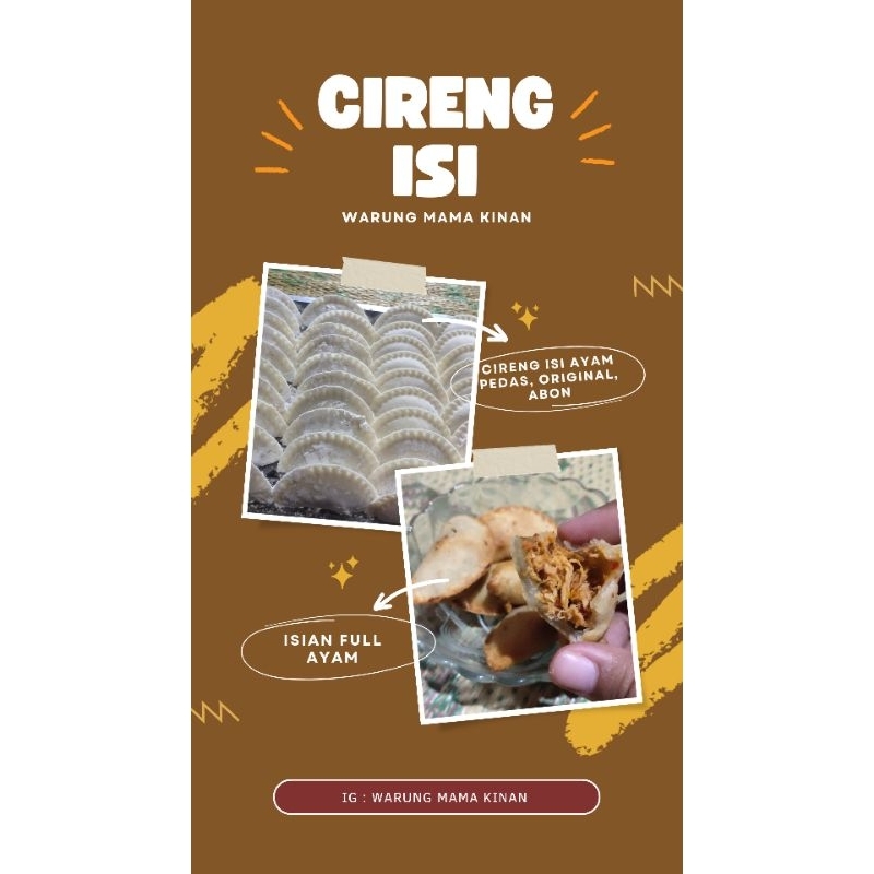 

Bundling 3 pack Cireng Isi Ayam Suwir