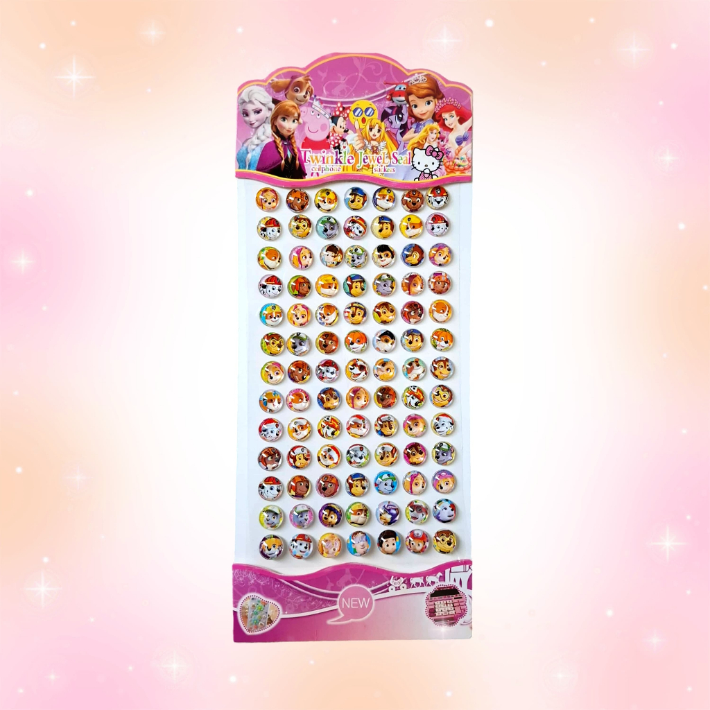

Gambar Tempel Jewel Sticker Stiker Timbul Anak Karakter Kartun Paw Patrol