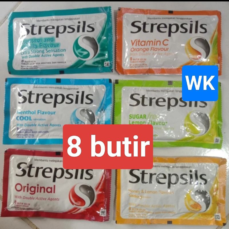 

Strepsil tablet hisap 8 pcs lozenges pelega tenggorokan