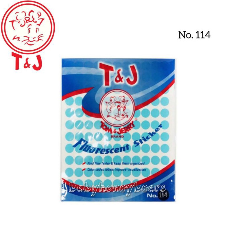 

TERBAIK Label Tom And Jerry Dot Labels Bulat No 114 Fluorescent 13mm Warna
